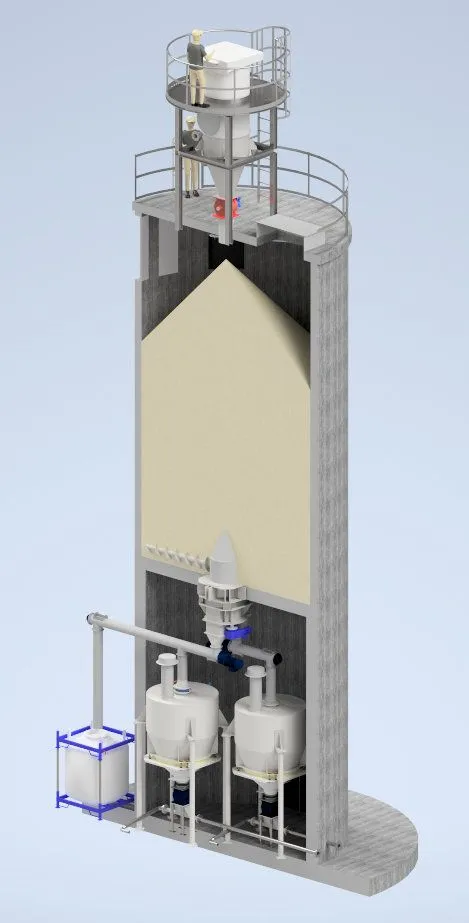 Ingtec AG - wood chip conveyor systems storage silos